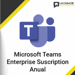 Microsoft Teams Enterprise Suscripción anual